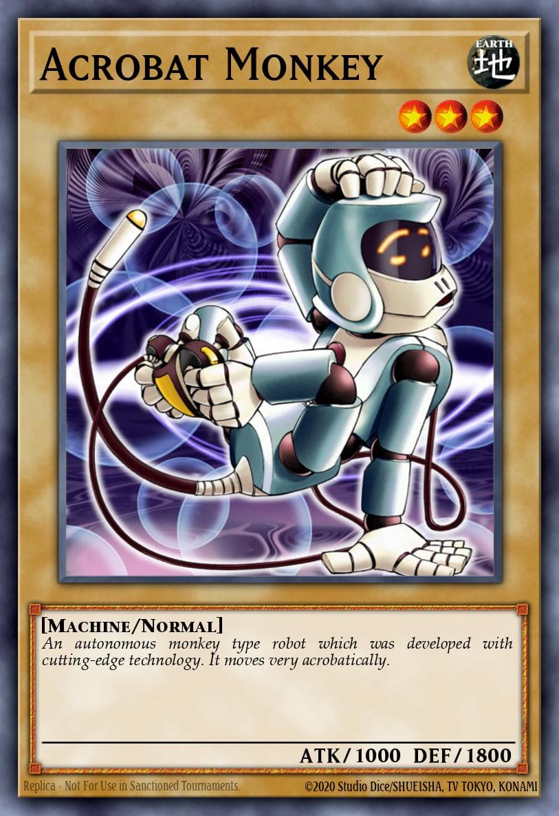 Acrobat Monkey — Dark Crisis Yu-Gi-Oh! card by KAZUKI TAKAHASHI