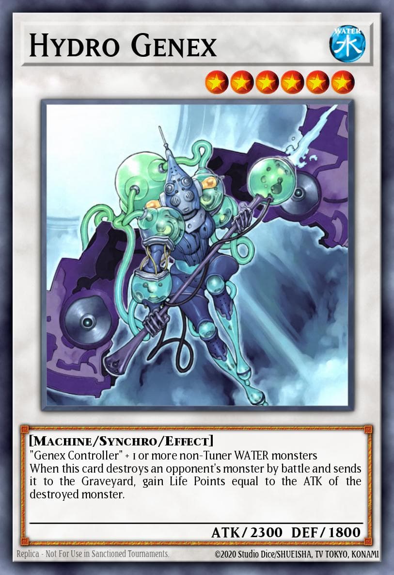 Hydro Genex — The Shining Darkness Yu-Gi-Oh! card by KAZUKI TAKAHASHI