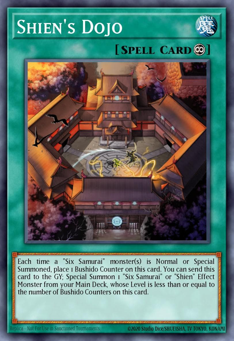Shien's Dojo — Extreme Victory Yu-Gi-Oh! card by KAZUKI TAKAHASHI