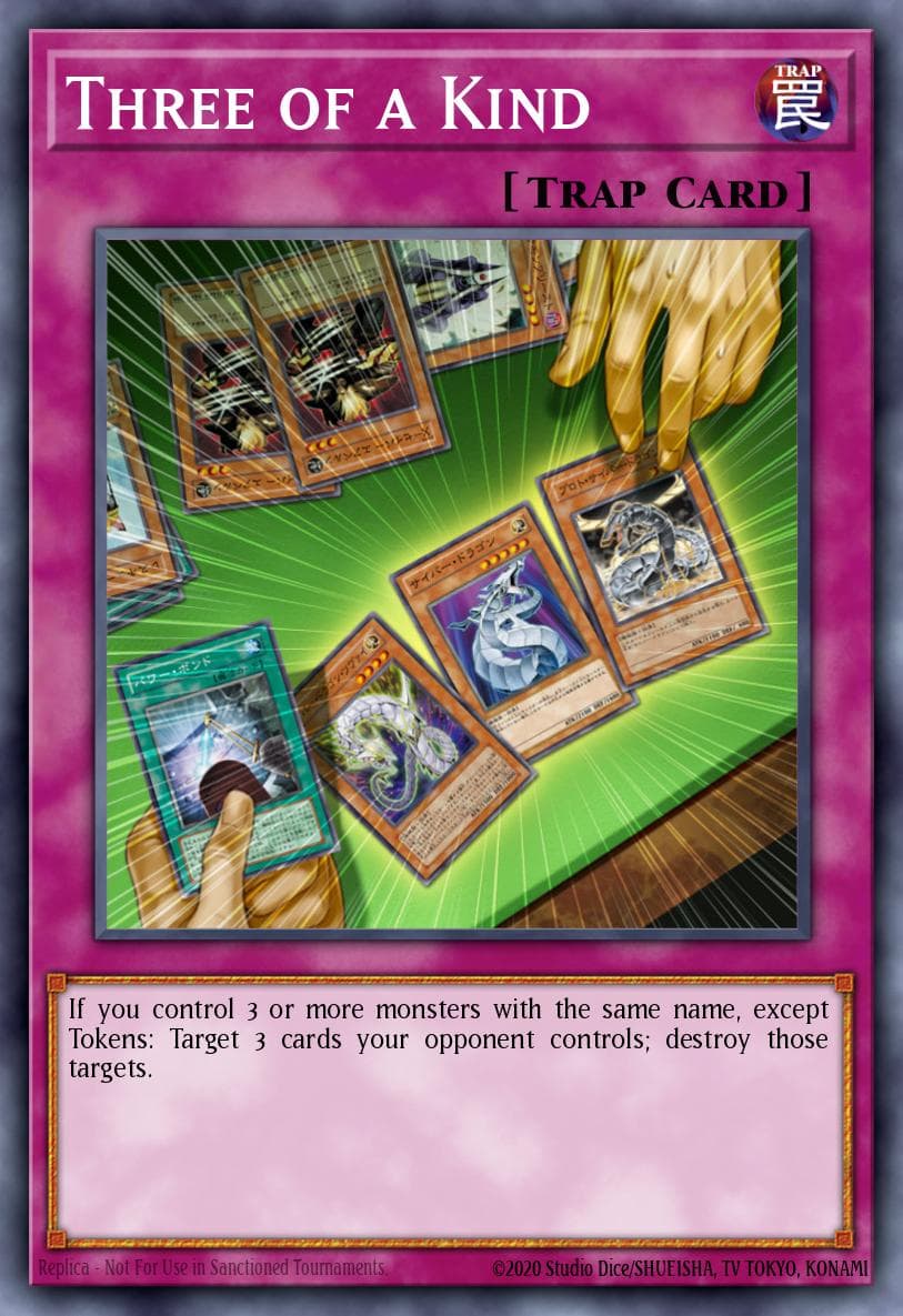 Three of a Kind — Return of the Duelist Yu-Gi-Oh! card by Katsumi Takanashi