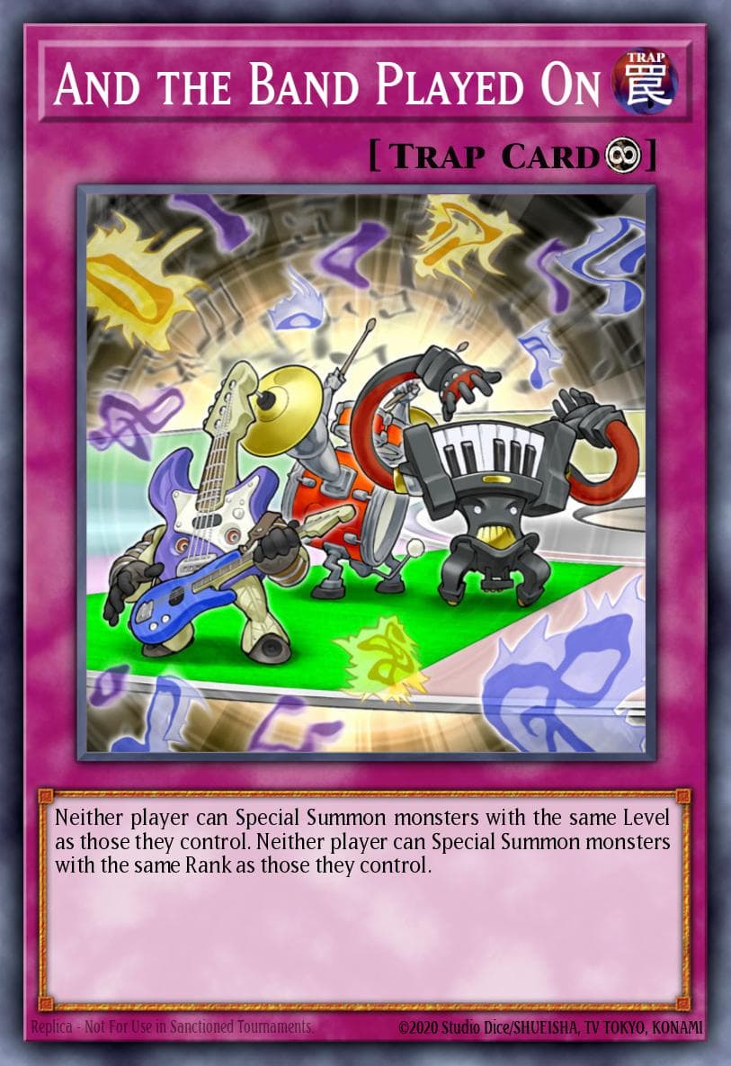 And the Band Played On — 2015 Mega-Tins Mega Pack Yu-Gi-Oh! card by KAZUKI TAKAHASHI