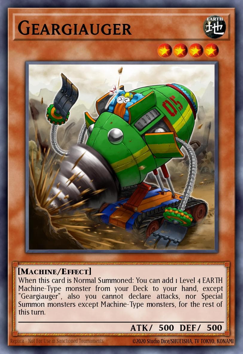 Geargiauger — Structure Deck: Machine Reactor Yu-Gi-Oh! card by KAZUKI TAKAHASHI