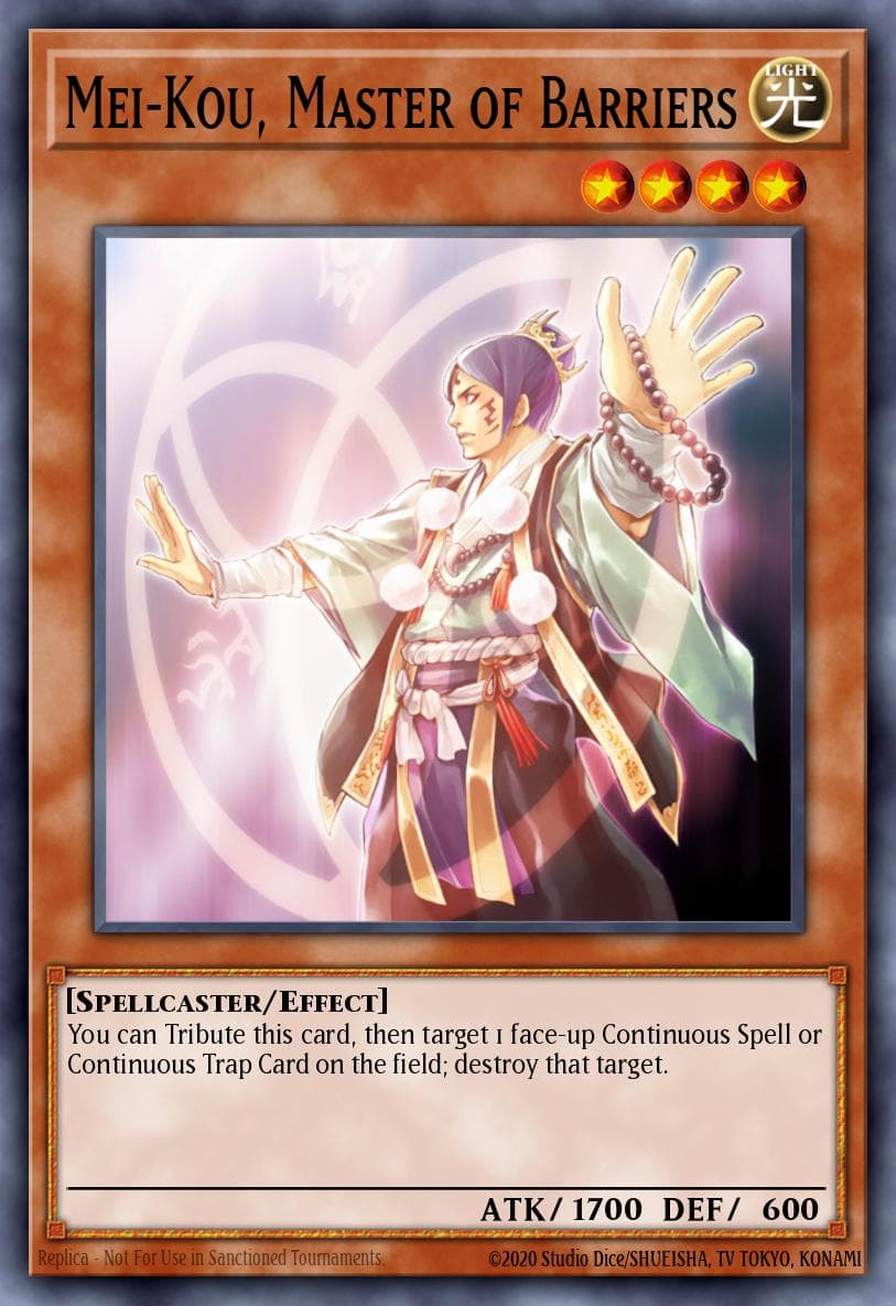 Mei-kou, Master of Barriers — Force of the Breaker Yu-Gi-Oh! card by KAZUKI TAKAHASHI