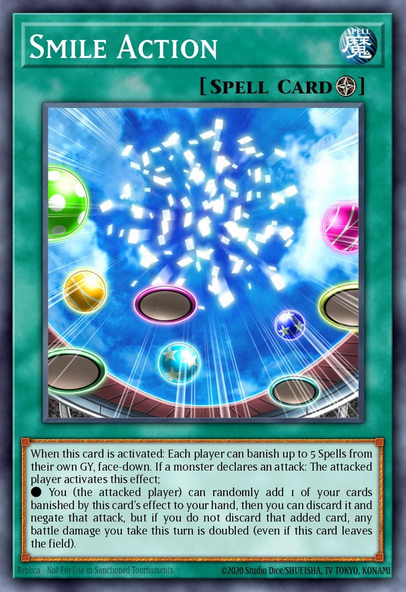 Smile Action — Legendary Duelists: Magical Hero Yu-Gi-Oh! card by KAZUKI TAKAHASHI