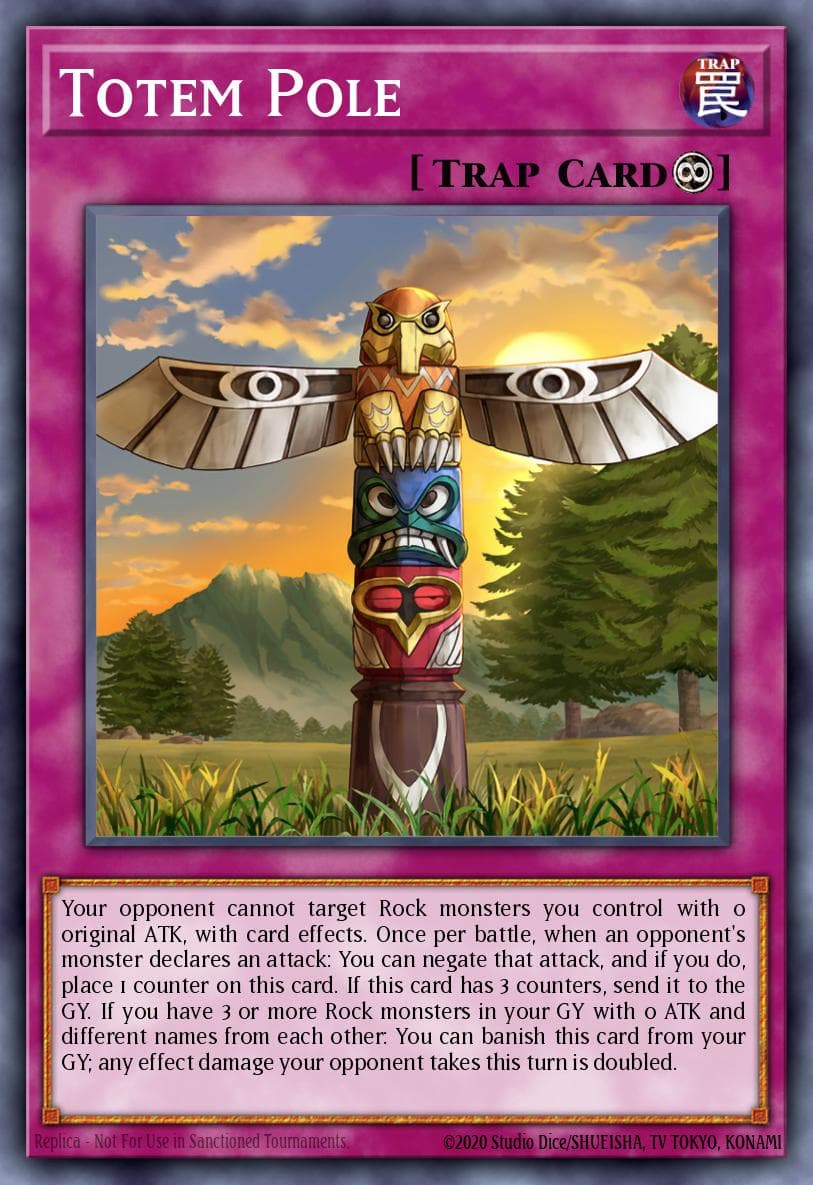 Totem Pole — Maze of Millennia Yu-Gi-Oh! card by Studio Dice/SHUEISHA, TV TOKYO, KONAMI