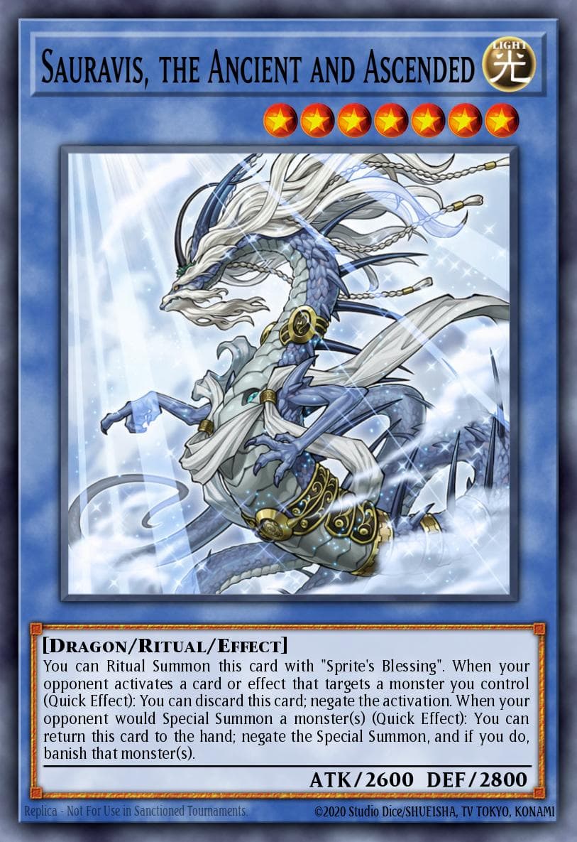 Sauravis, the Ancient and Ascended — Yu-Gi-Oh! card