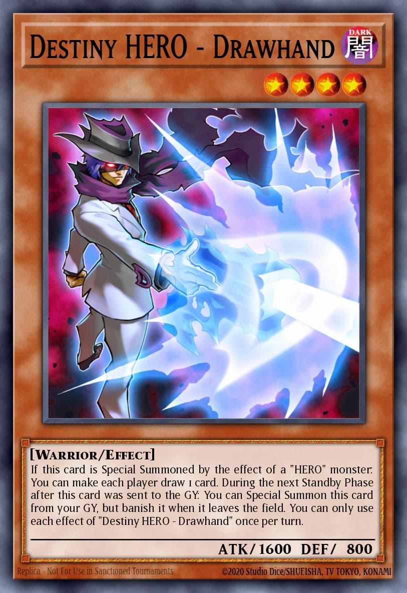 Destiny HERO - Drawhand — Dark Neostorm Yu-Gi-Oh! card by KAZUKI TAKAHASHI