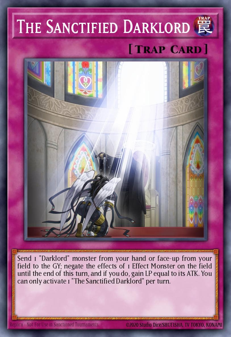 The Sanctified Darklord — Yu-Gi-Oh! card