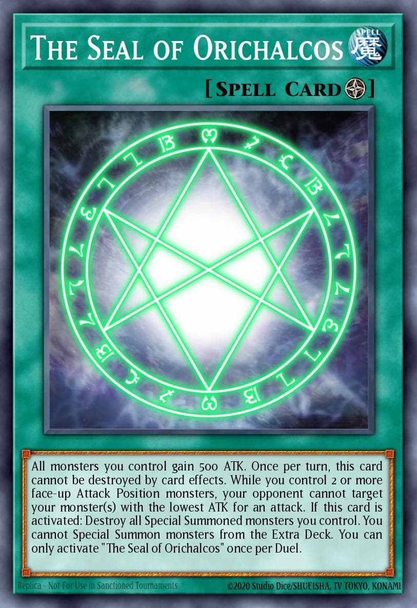 The Seal of Orichalcos — Dragons of Legend: Unleashed Yu-Gi-Oh! card by KAZUKI TAKAHASHI
