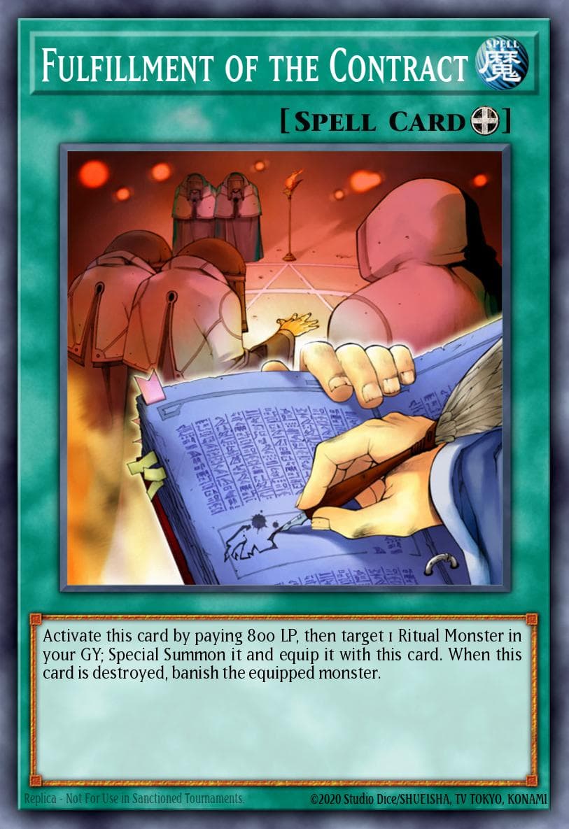 Fulfillment of the Contract — Speed Duel: Attack from the Deep Yu-Gi-Oh! card by KAZUKI TAKAHASHI