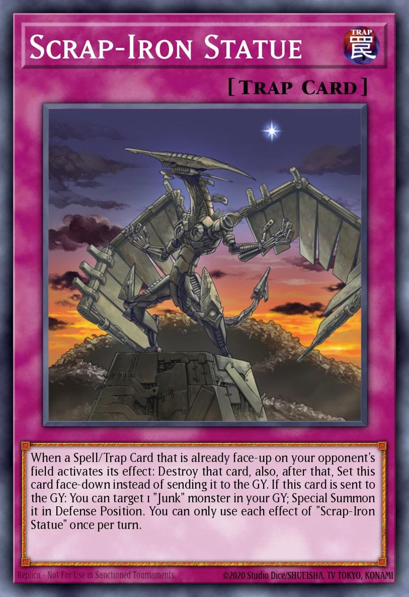 Scrap-Iron Statue — Spirit Warriors Yu-Gi-Oh! card by KAZUKI TAKAHASHI