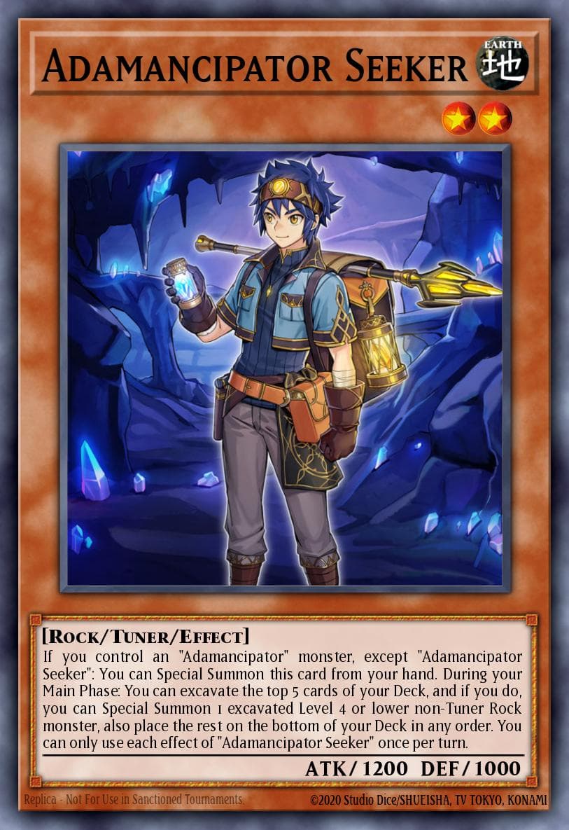 Adamancipator Seeker — 2021 Tin of Ancient Battles Yu-Gi-Oh! card by Studio Dice/SHUEISHA, TV TOKYO, KONAMI