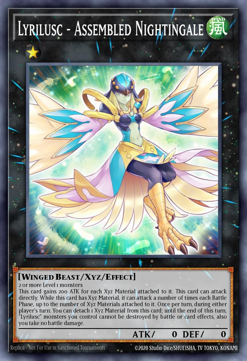 Lyrilusc - Assembled Nightingale — Maximum Crisis Yu-Gi-Oh! card by KAZUKI TAKAHASHI