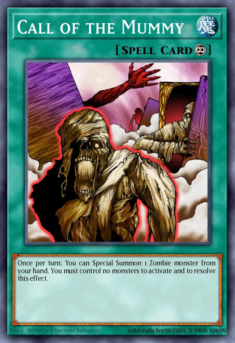 Call of the Mummy — Gold Series: Haunted Mine Yu-Gi-Oh! card by TAKAHASHI