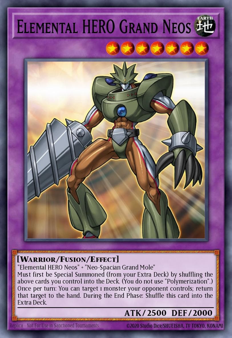 Elemental Hero Grand Neos — Strike of Neos Yu-Gi-Oh! card by KAZUKI TAKAHASHI