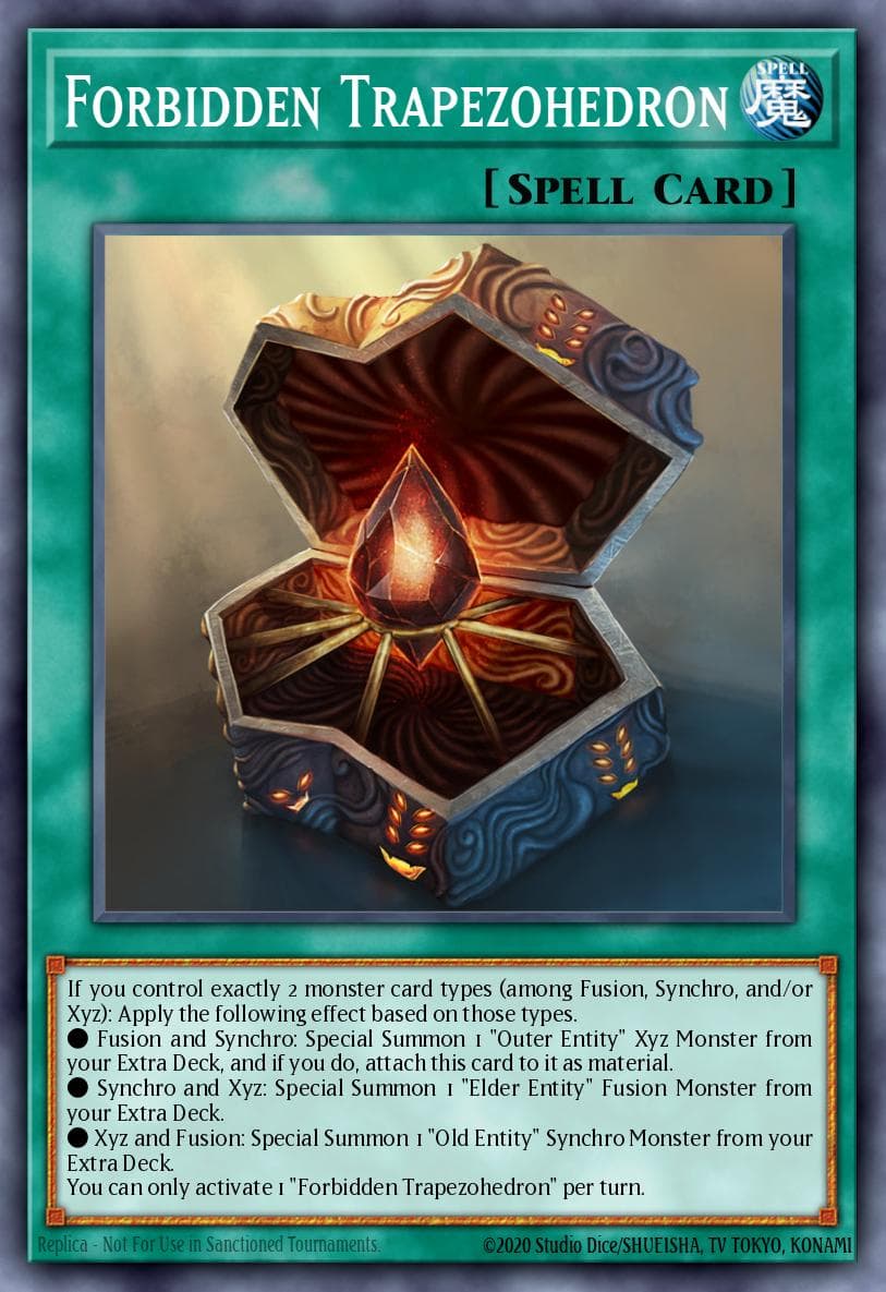 Forbidden Trapezohedron — Shadows in Valhalla Yu-Gi-Oh! card by KAZUKI TAKAHASHI