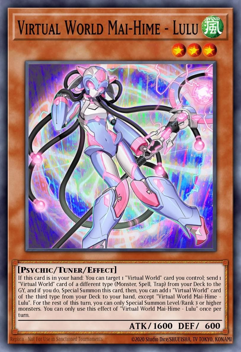 Virtual World Mai-Hime - Lulu — Yu-Gi-Oh! card