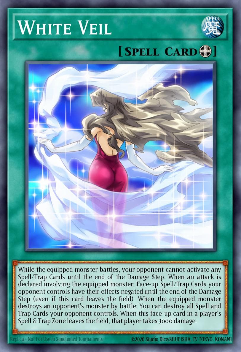 White Veil — Duelist Saga Yu-Gi-Oh! card by KAZUKI TAKAHASHI