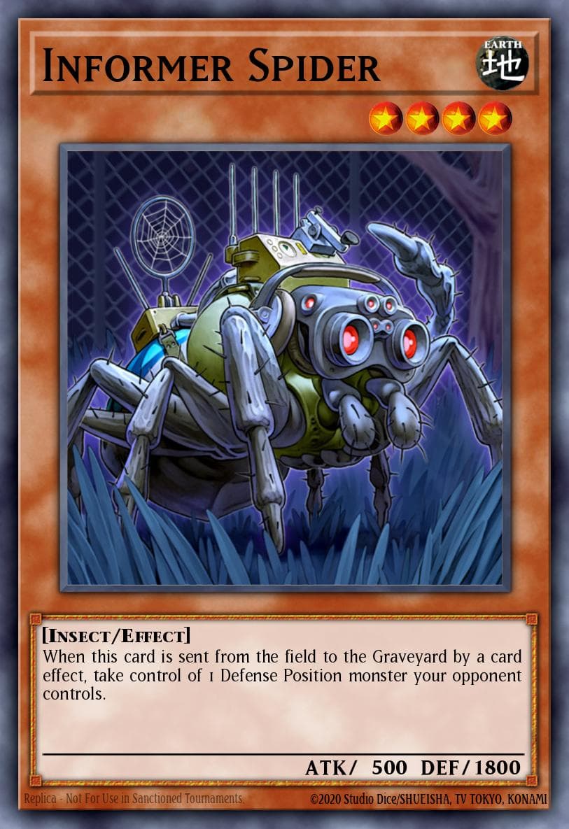 Informer Spider — Absolute Powerforce Yu-Gi-Oh! card by KAZUKI TAKAHASHI