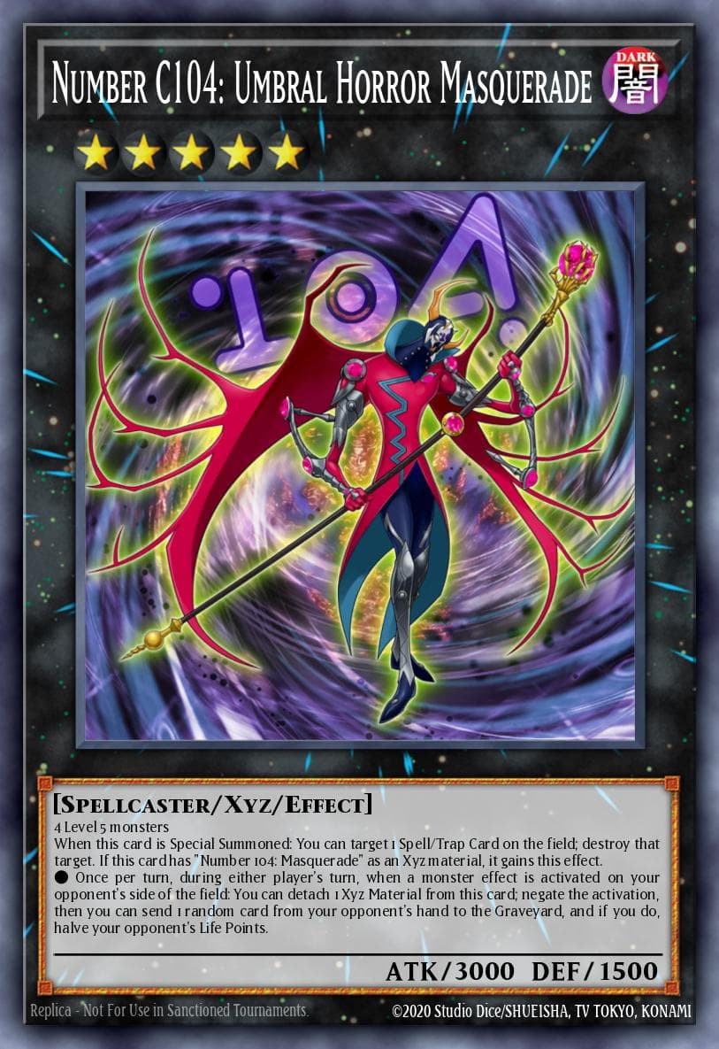 Number C104: Umbral Horror Masquerade — Yu-Gi-Oh! card