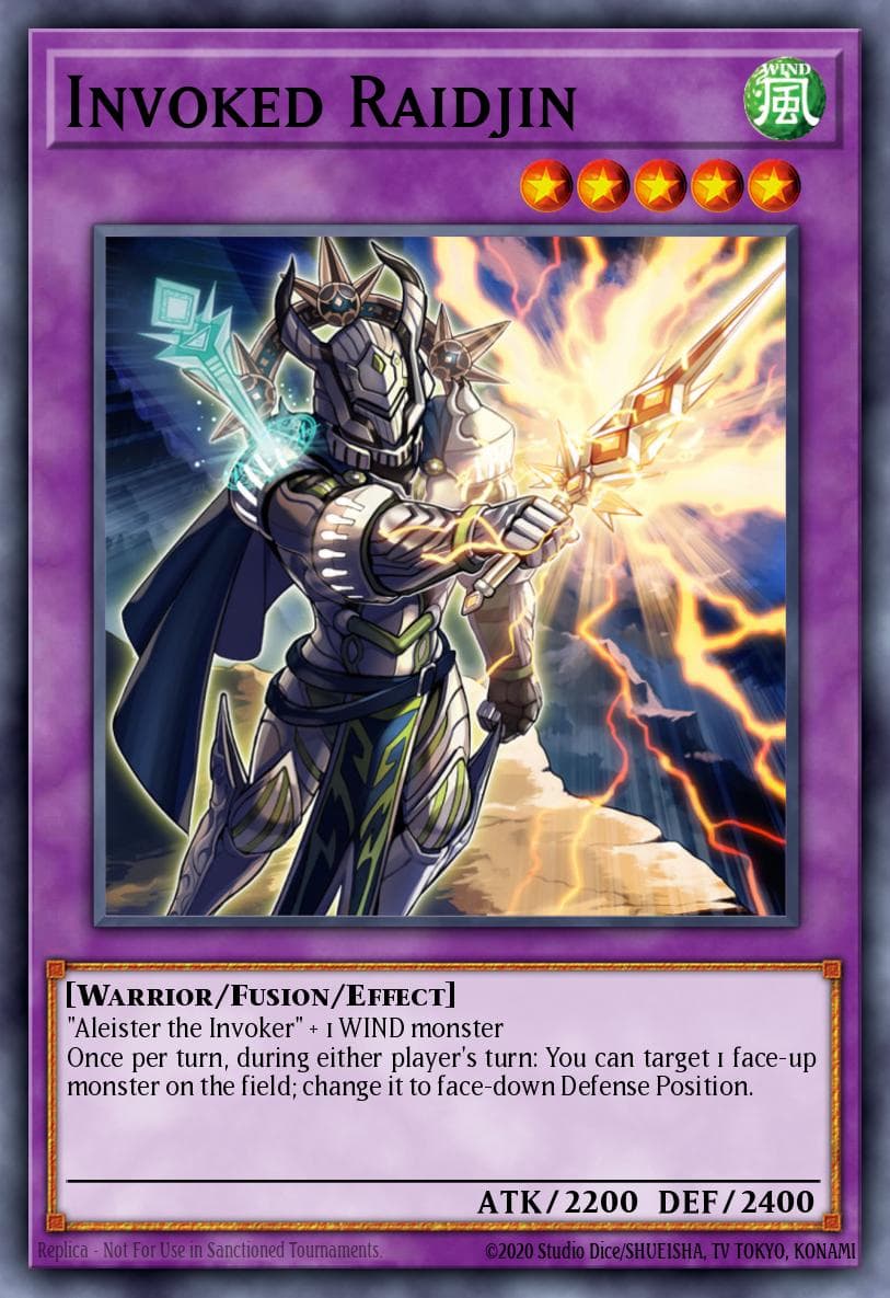 Invoked Raidjin — Fusion Enforcers Yu-Gi-Oh! card by KAZUKI TAKAHASHI