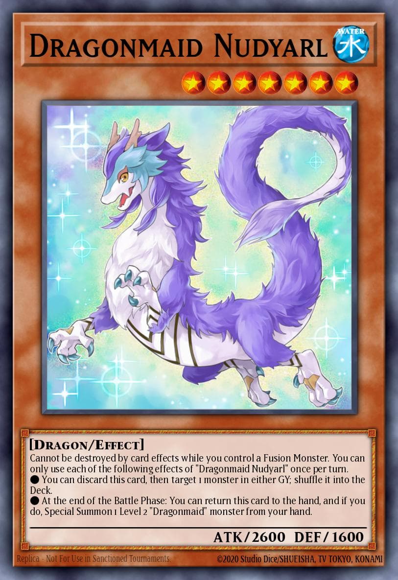 Dragonmaid Nudyarl — Mystic Fighters Yu-Gi-Oh! card by KAZUKI TAKAHASHI