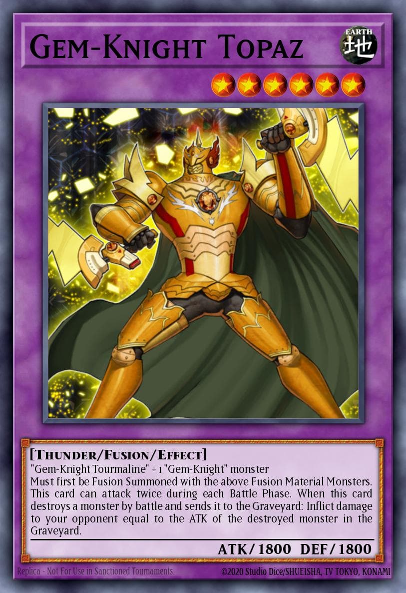 Gem-Knight Topaz — Yu-Gi-Oh! card