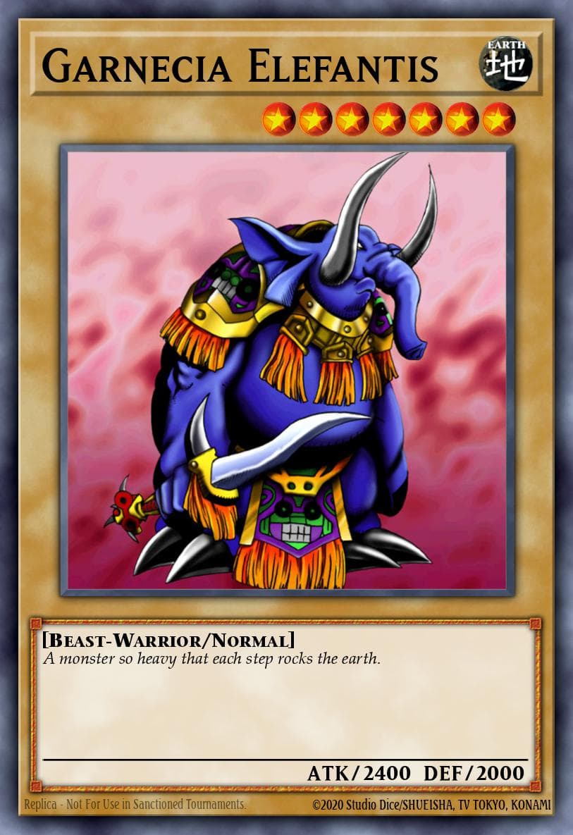Garnecia Elefantis — Metal Raiders Yu-Gi-Oh! card by KAZUKI TAKAHASHI
