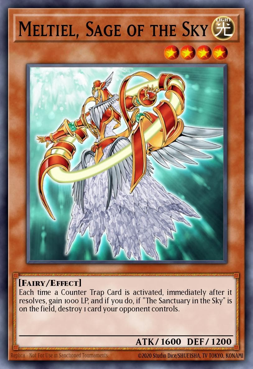 Meltiel, Sage of the Sky — Strike of Neos Yu-Gi-Oh! card by KAZUKI TAKAHASHI