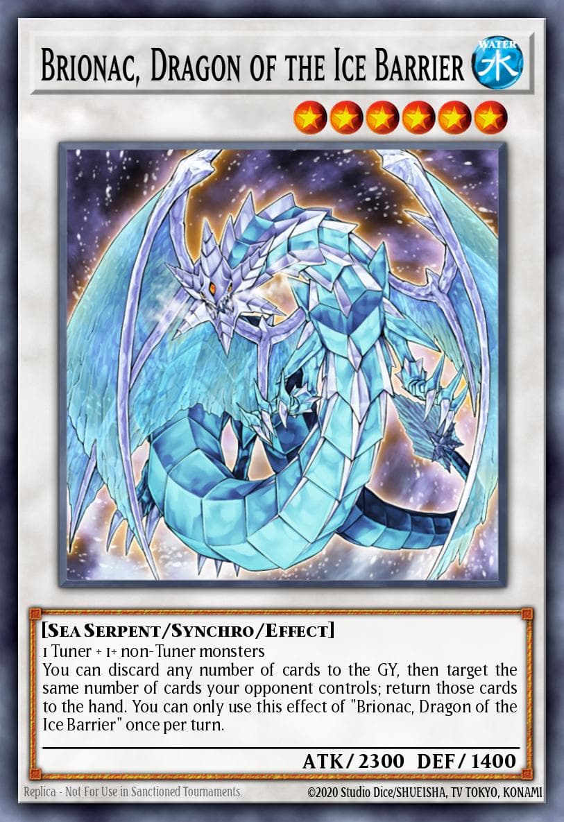 Brionac, Dragon of the Ice Barrier — Yu-Gi-Oh! card