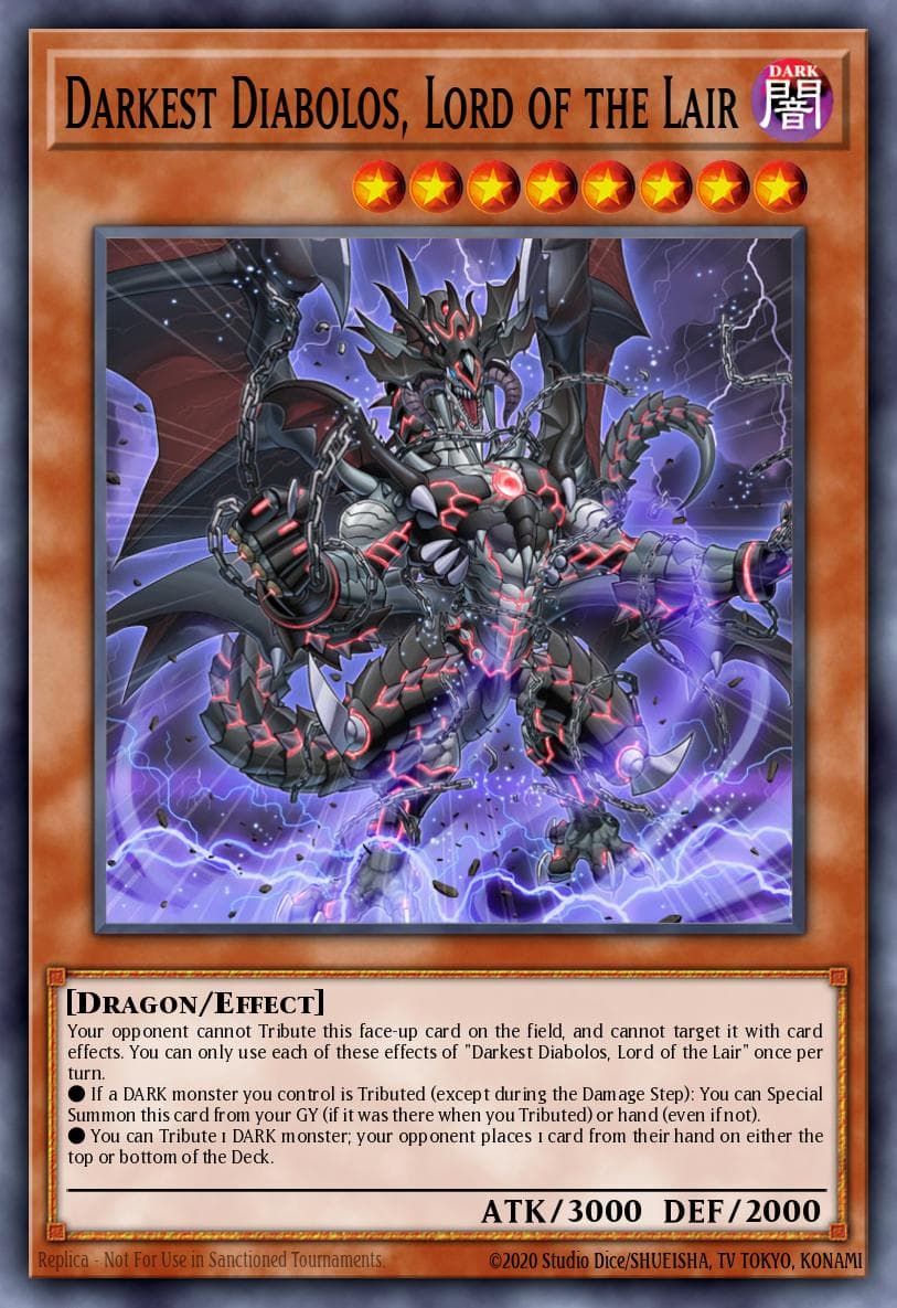 Darkest Diabolos, Lord of the Lair — Yu-Gi-Oh! card