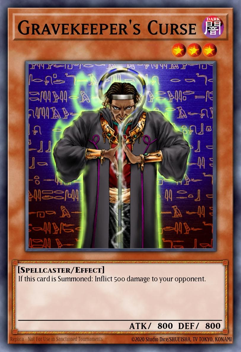 Gravekeeper's Curse — Dark Revelation Volume 1 Yu-Gi-Oh! card by KAZUKI TAKAHASHI