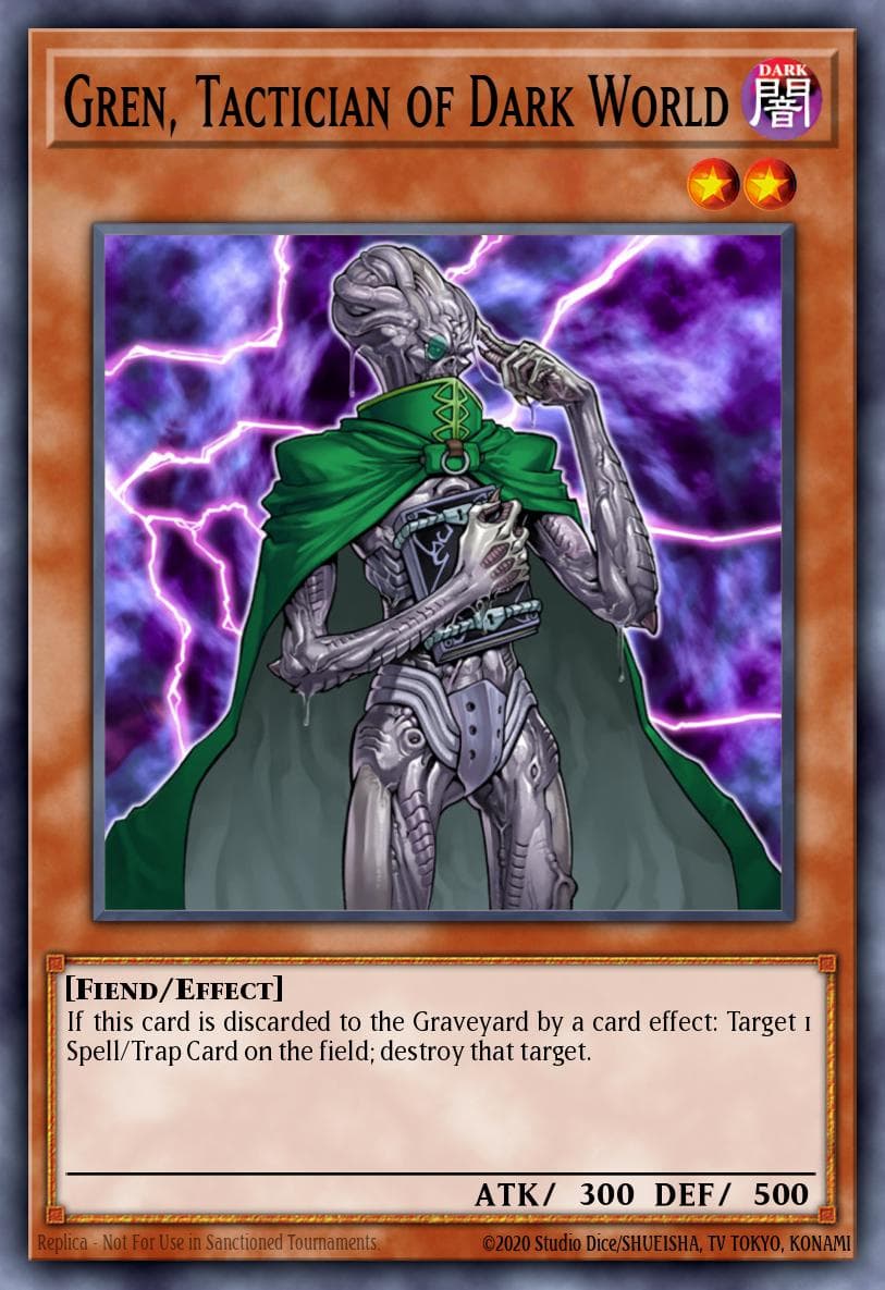 Gren, Tactician of Dark World — Structure Deck: Dark World Yu-Gi-Oh! card by Studio Dice