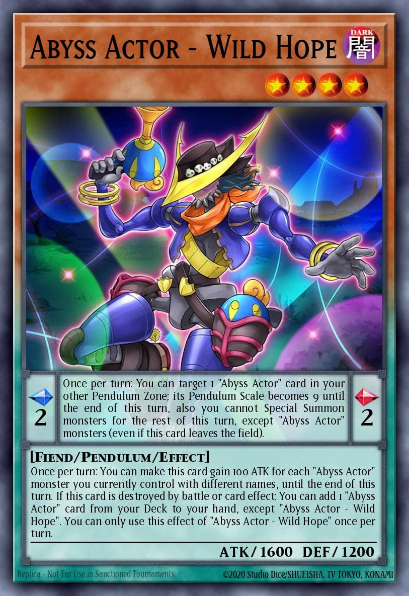 Abyss Actor - Wild Hope — Destiny Soldiers Yu-Gi-Oh! card by LAZURI TAKAHASHI