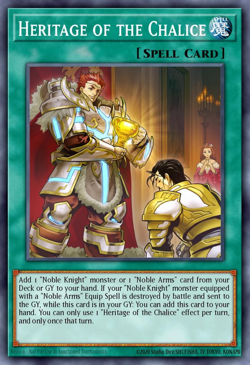 Heritage of the Chalice — Yu-Gi-Oh! card
