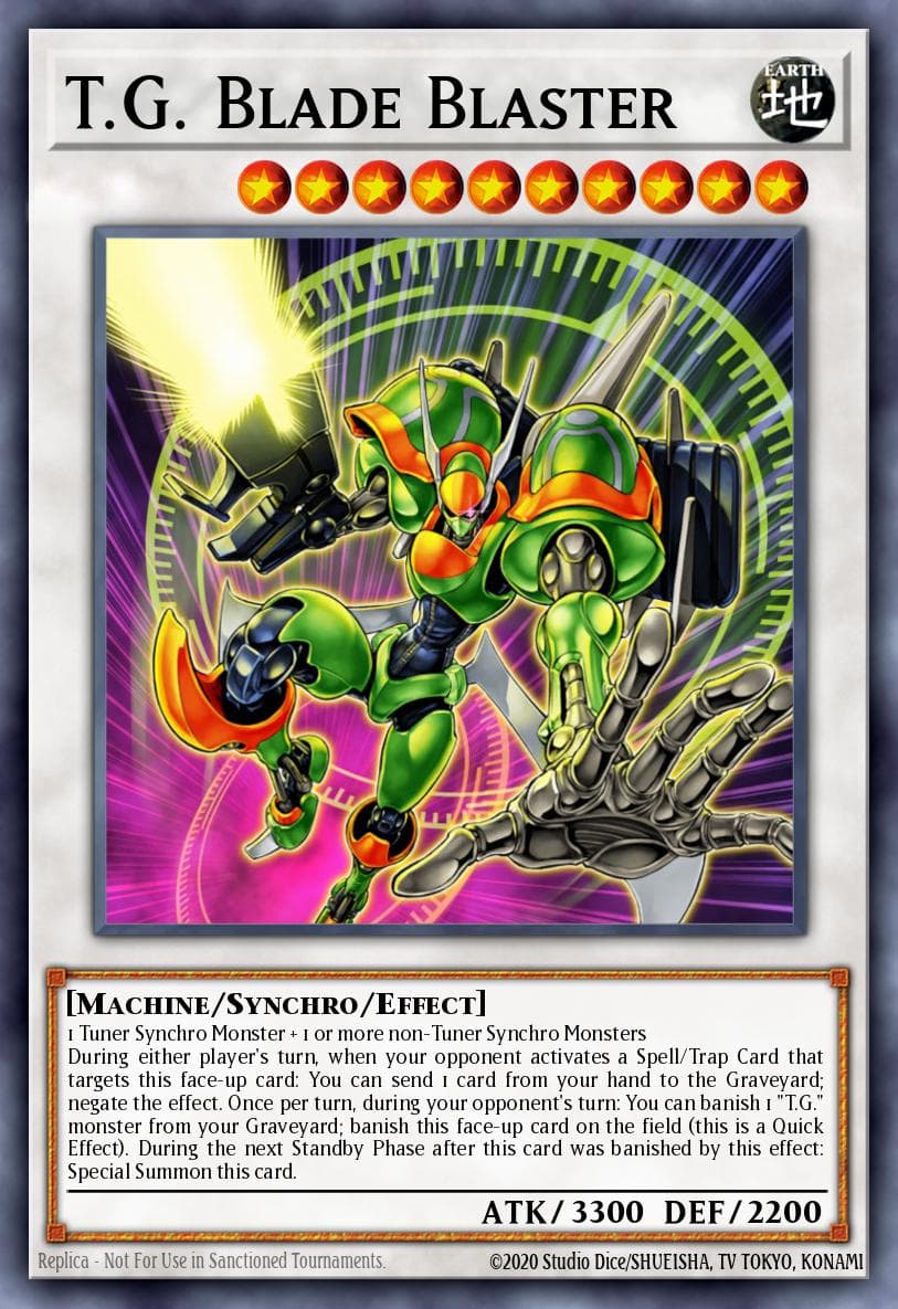 T.G. Blade Blaster — Extreme Victory Yu-Gi-Oh! card by KAZUKI TAKAHASHI