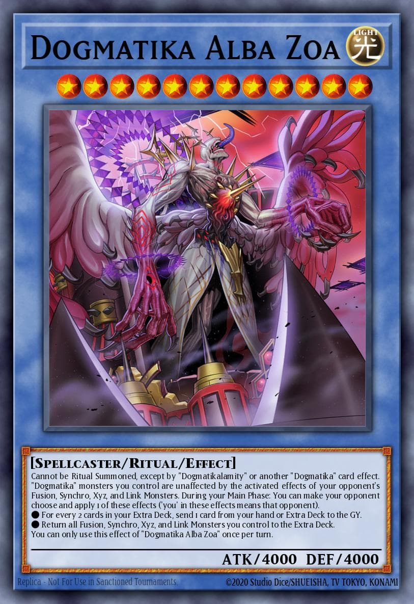 Dogmatika Alba Zoa — Photon Hypernova Yu-Gi-Oh! card by Shueisha