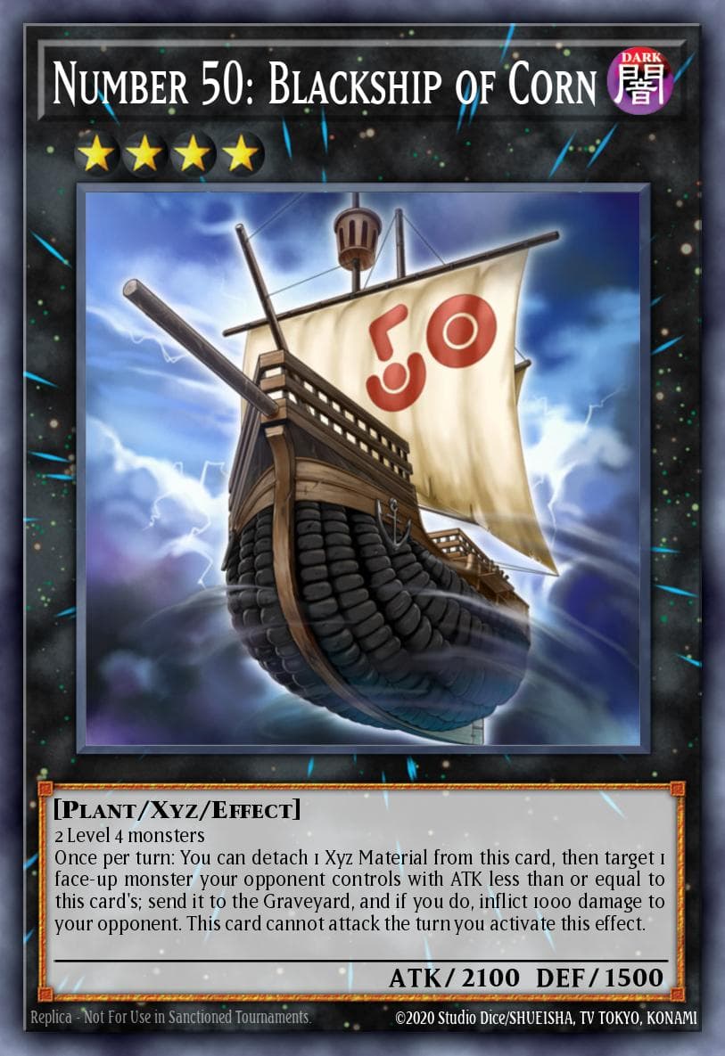 Number 50: Blackship of Corn — Yu-Gi-Oh! card
