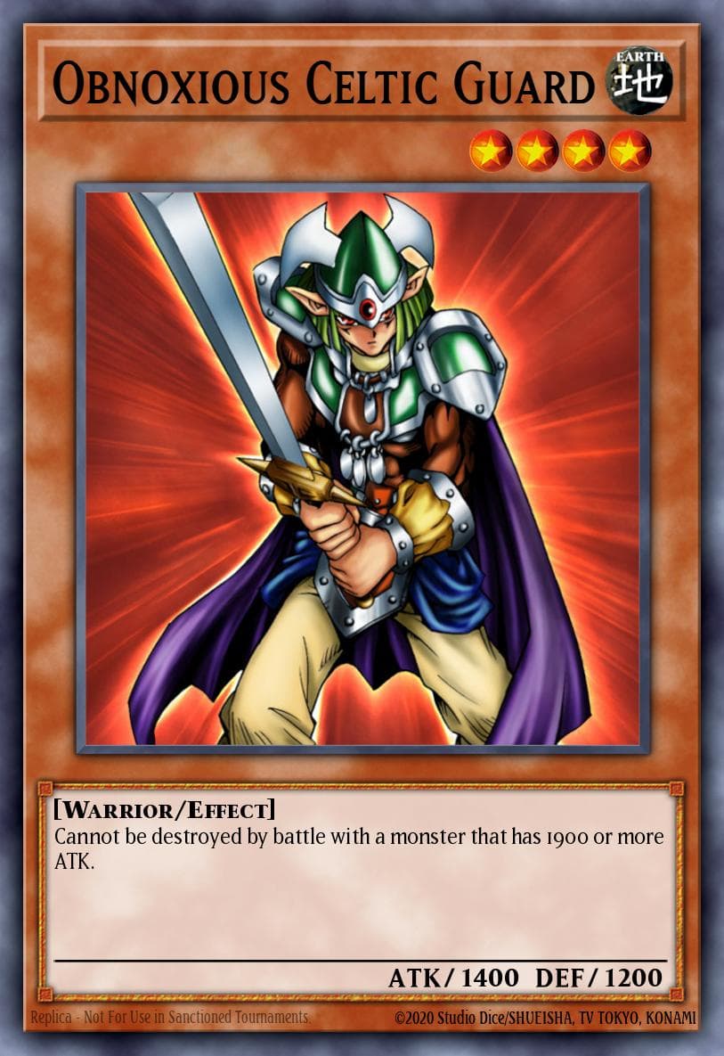Obnoxious Celtic Guard — Yu-Gi-Oh! card