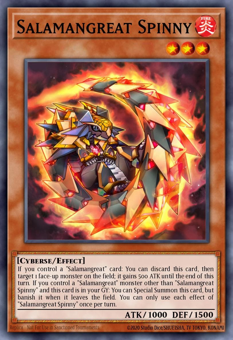 Salamangreat Spinny — Structure Deck: Soulburner Yu-Gi-Oh! card by KAZUKI TAKAHASHI