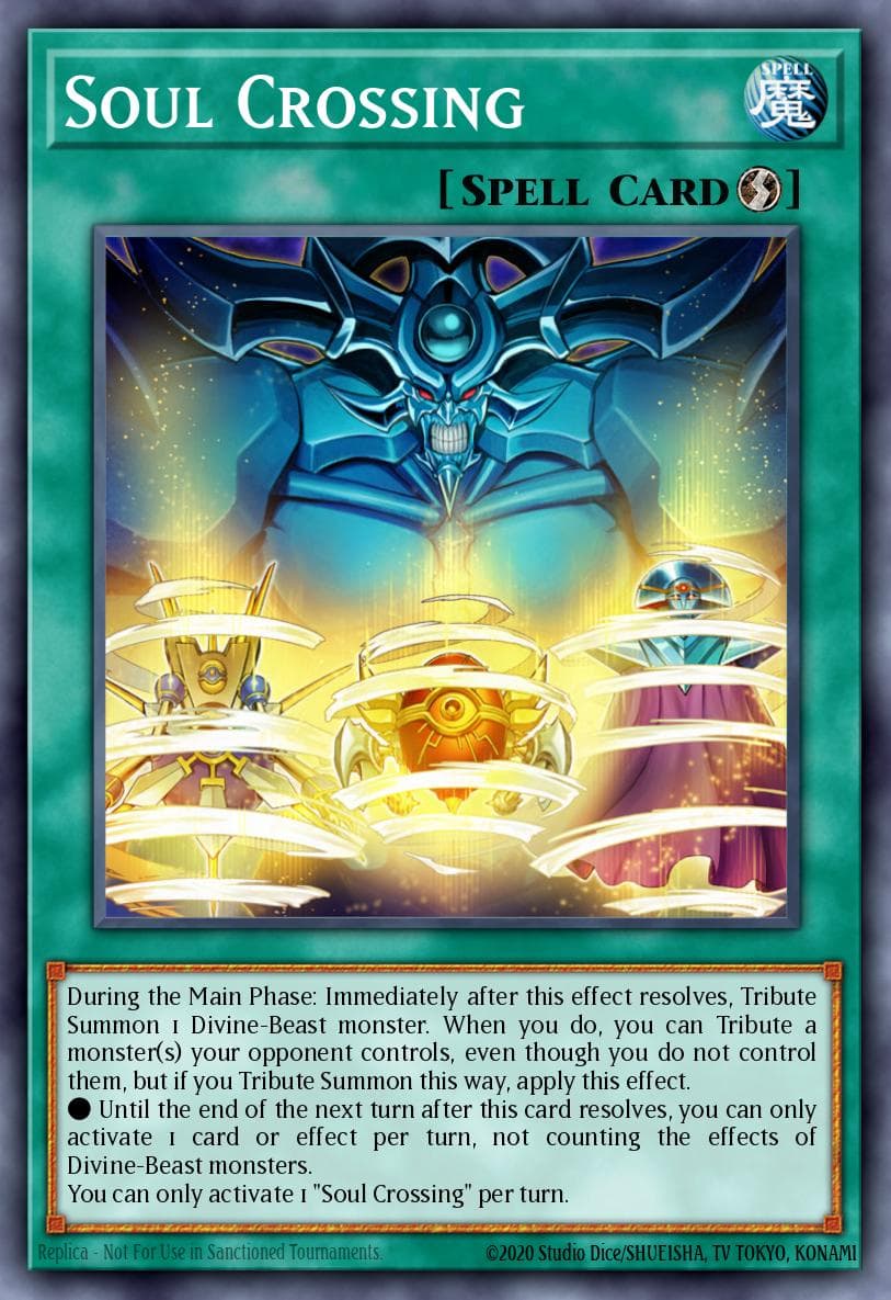 Soul Crossing — Egyptian God Deck: Slifer the Sky Dragon Yu-Gi-Oh! card by Studio Dice