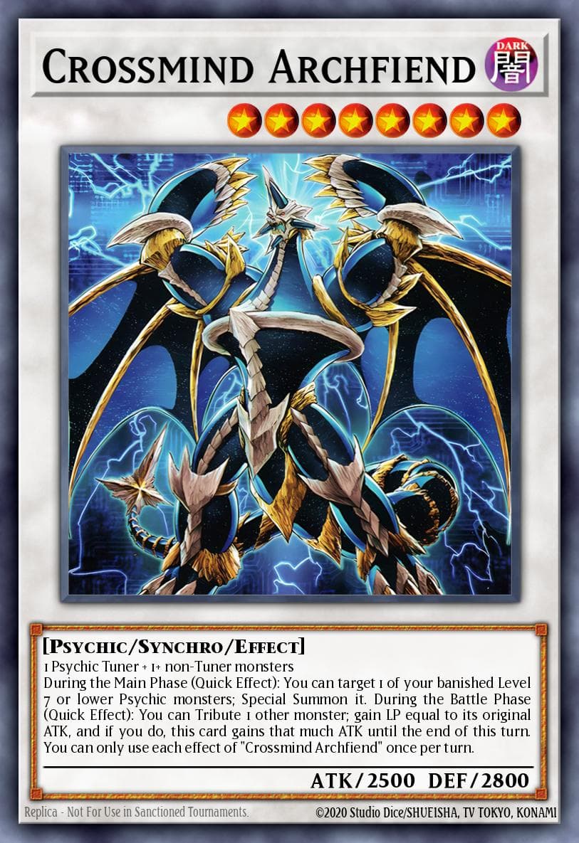 Crossmind Archfiend — Duelist's Advance Yu-Gi-Oh! card by Studio Dice/Shueisha
