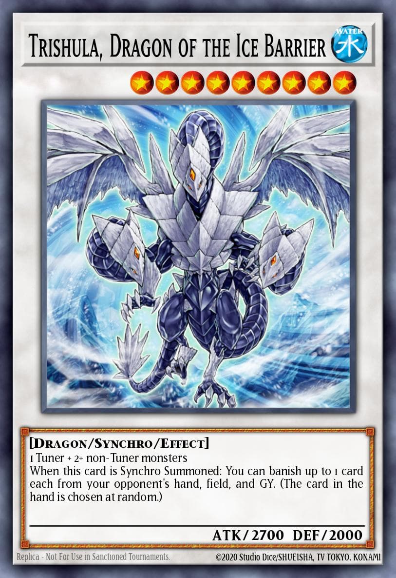 Trishula, Dragon of the Ice Barrier — Yu-Gi-Oh! card