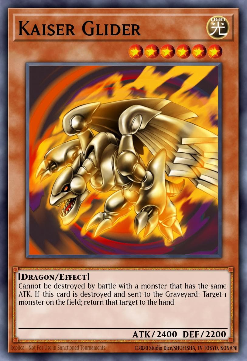 Kaiser Glider — Starter Deck: Saber Force Yu-Gi-Oh! card by KAZUKI TAKAHASHI