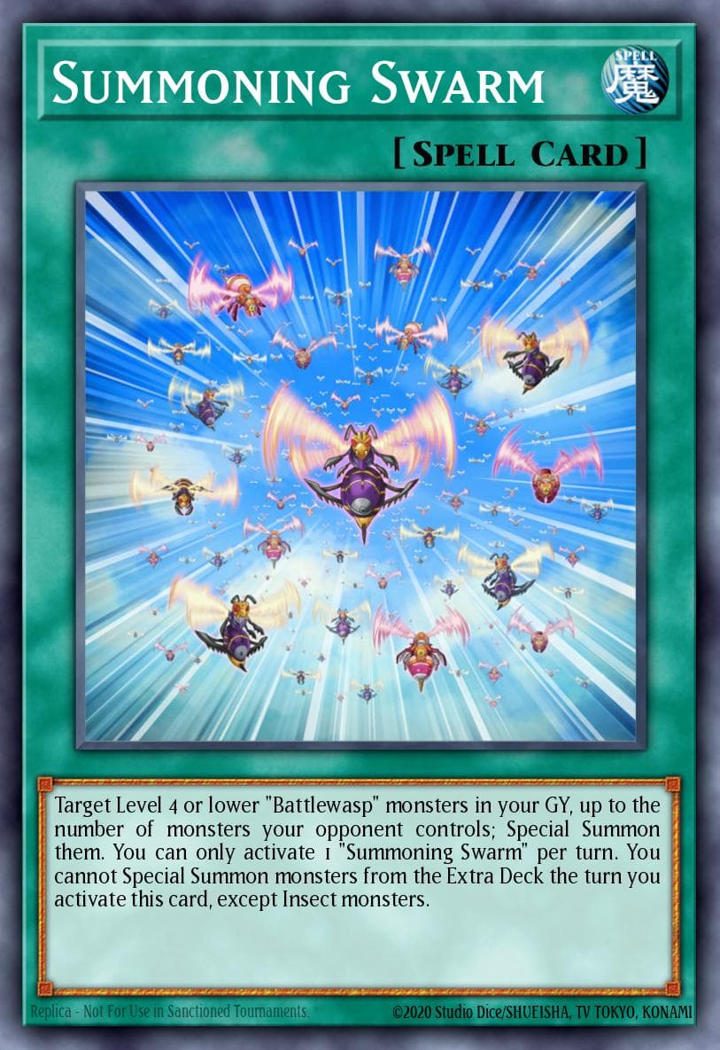 Summoning Swarm — Battles of Legend: Hero's Revenge Yu-Gi-Oh! card by KAZUKI TAKAHASHI
