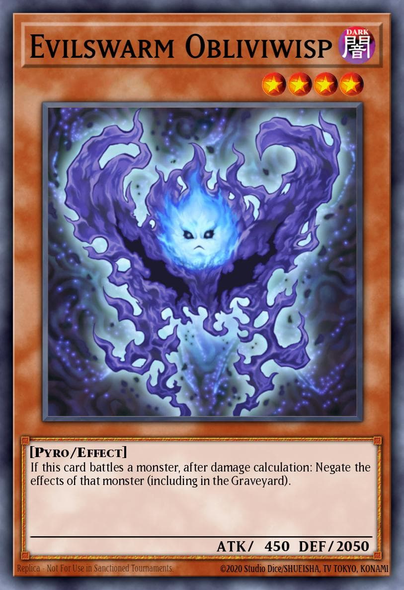 Evilswarm Obliviwisp — Duel Terminal 7 Yu-Gi-Oh! card by KAZUKI TAKAHASHI