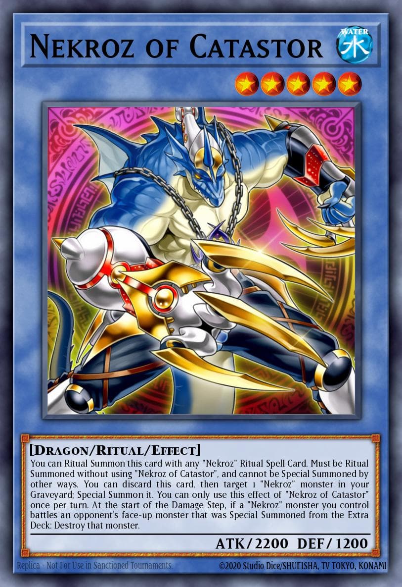 Nekroz of Catastor — The Secret Forces Yu-Gi-Oh! card by KAZUKI TAKAHASHI