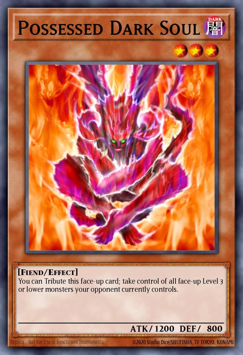 Possessed Dark Soul — Legacy of Darkness Yu-Gi-Oh! card by KAZUKI TAKAHASHI