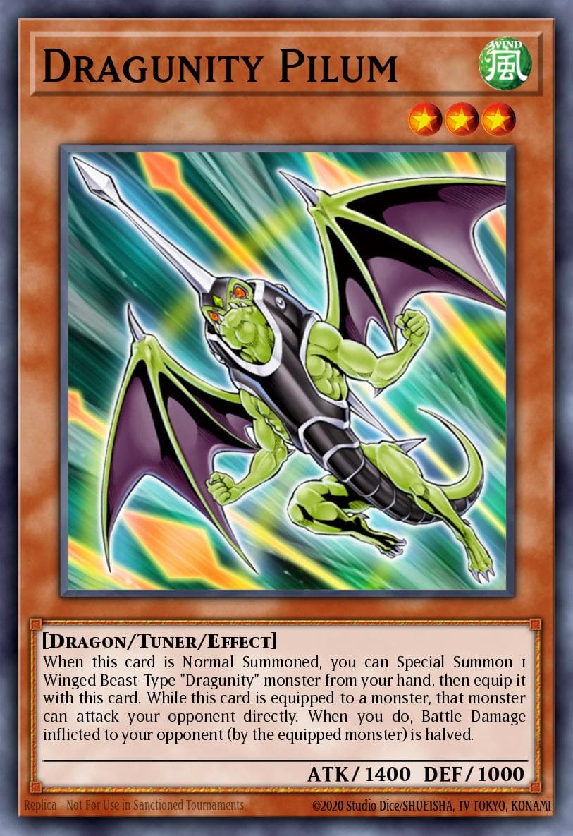 Dragunity Pilum — Hidden Arsenal 4 Yu-Gi-Oh! card by KATSUKI TAKAHASHI