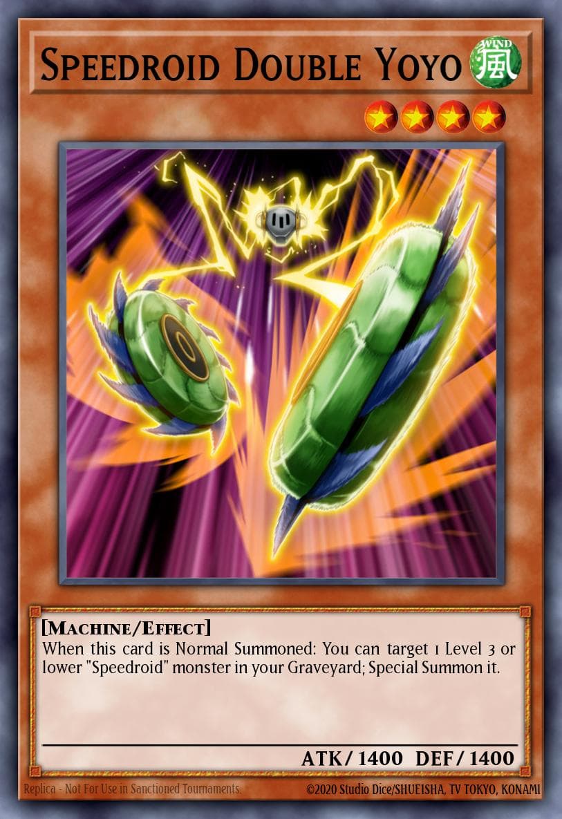 Speedroid Double Yoyo — High-Speed Riders Yu-Gi-Oh! card by KAZUKI TAKAHASHI